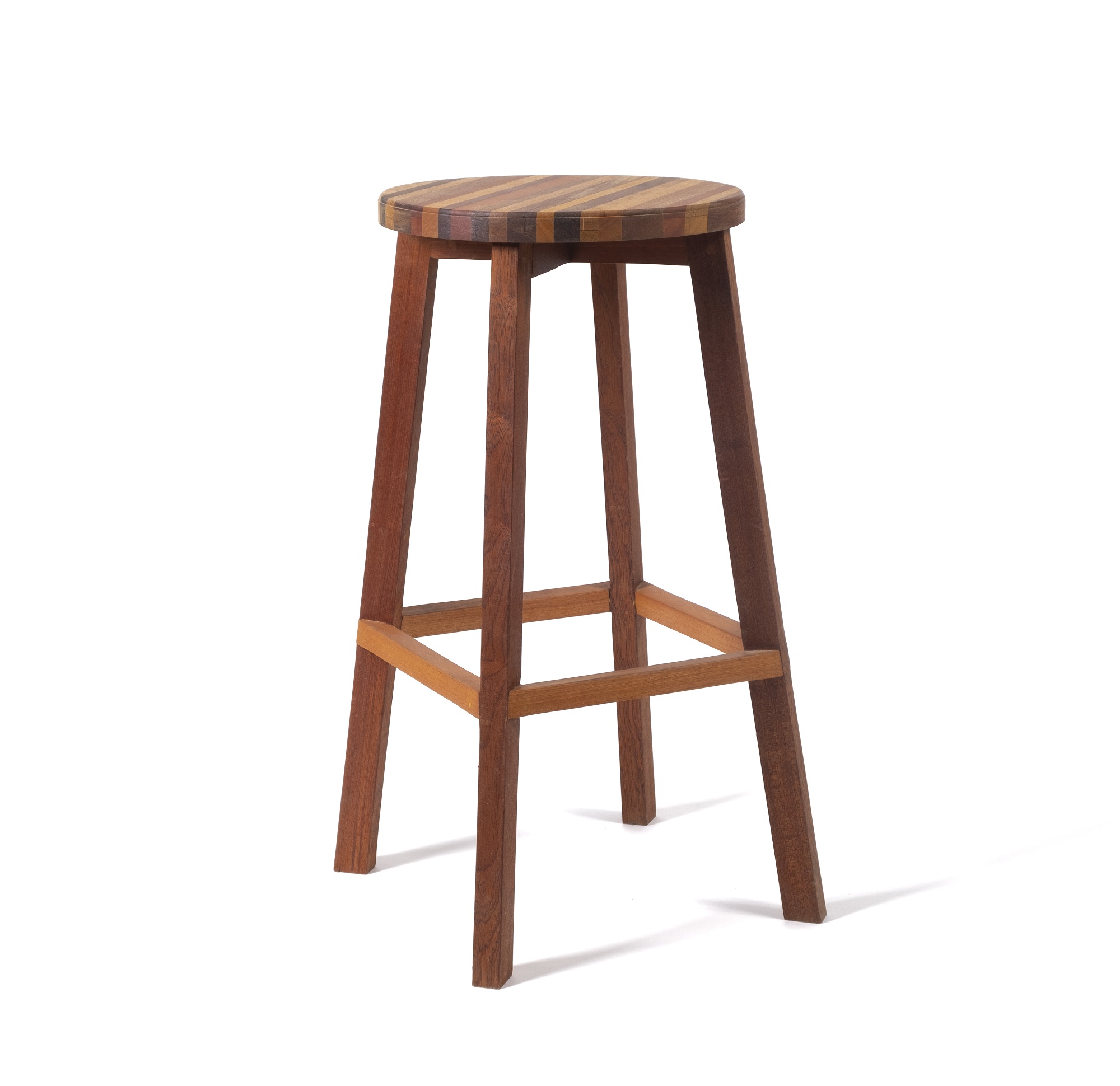 tabouret haut large bois réemploi